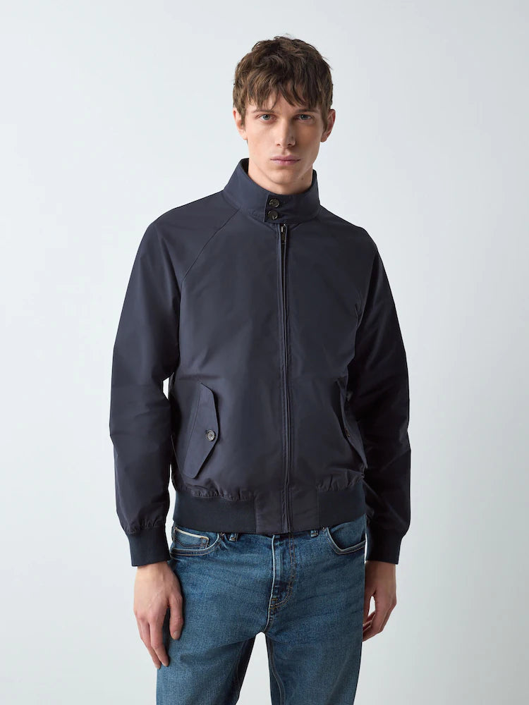 Navy blue/blue - Water-repellent Harrington jacket