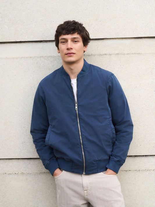Blue - Casual Bomber Jacket