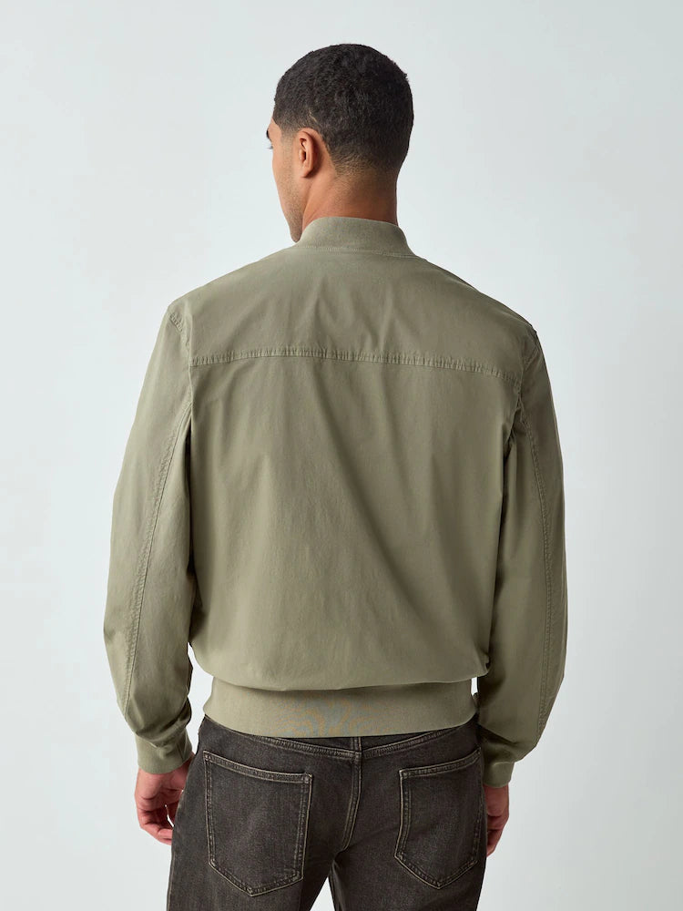Khaki green - Casual bomber jacket