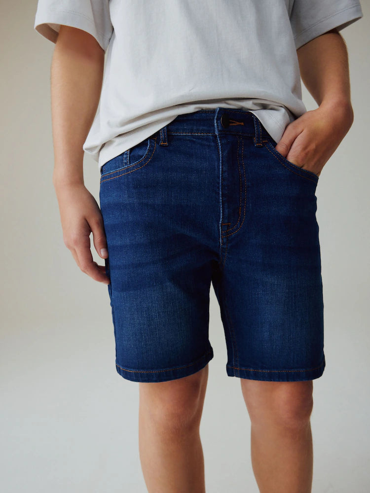 Dark blue denim shorts (3-16 years)