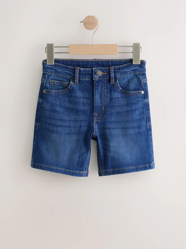 Dark blue denim shorts (3-16 years)