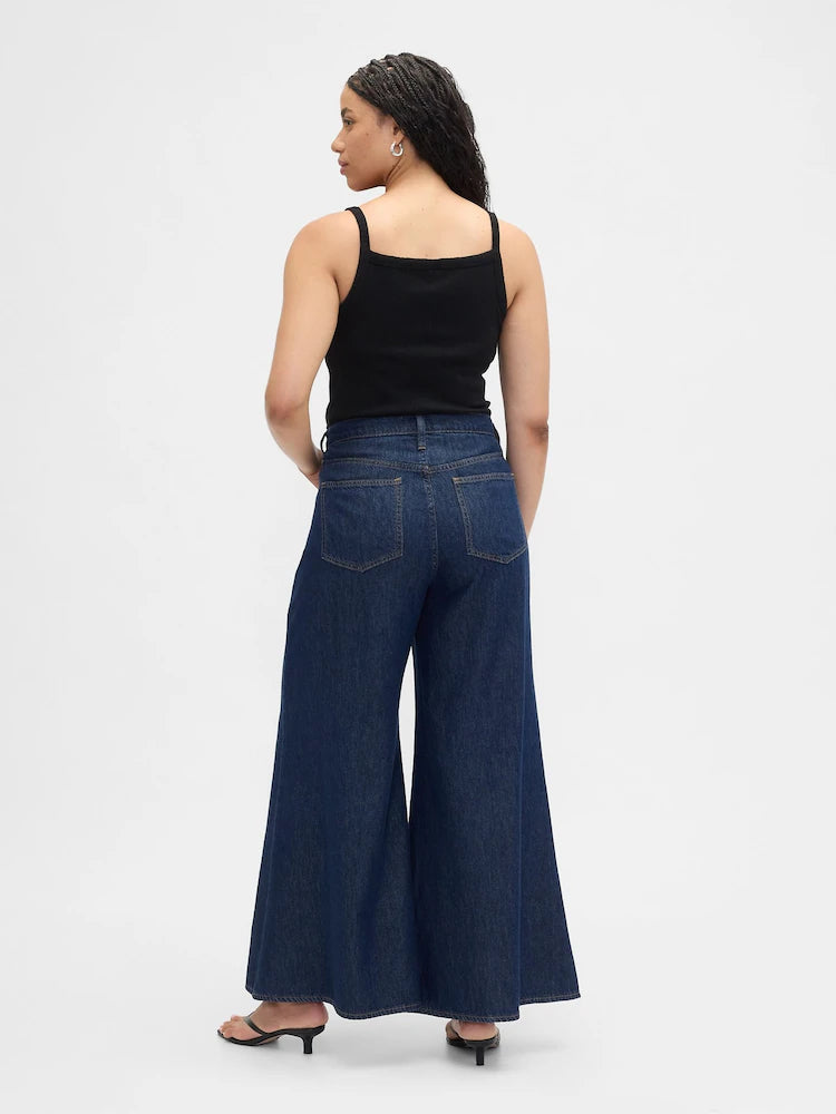 Gap High Waisted Wide Leg Palazzo Jeans