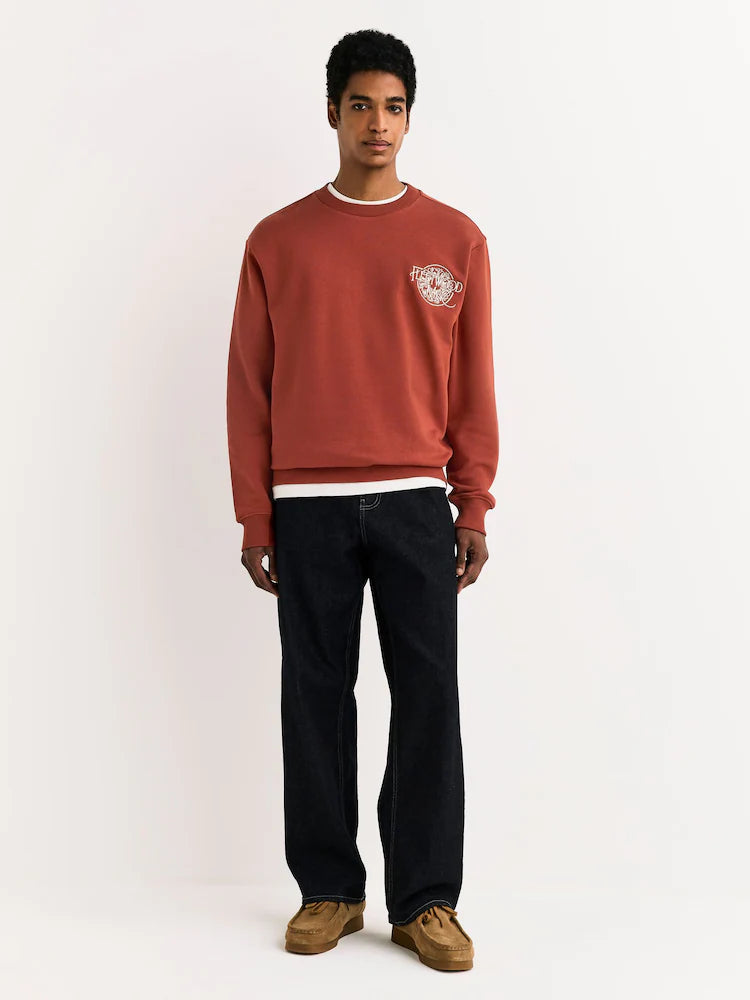 Rust Brown - Fleetwood Mac Licensed Graphic Crew Neck Sweatshirt