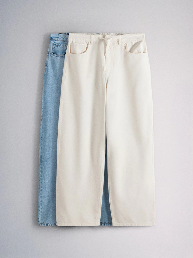 The Set 2 Pack Lightweight Pull-On Jeans
