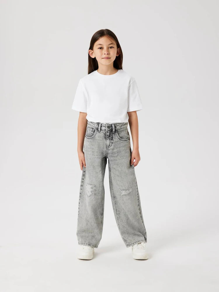 Grau - Name It – Jeans mit weitem Bein