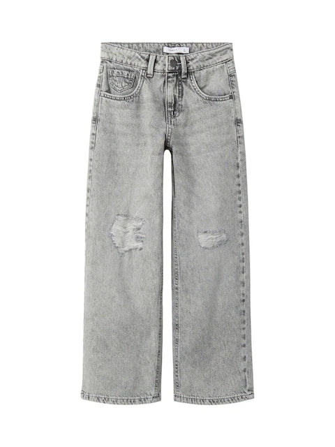 Grau - Name It – Jeans mit weitem Bein