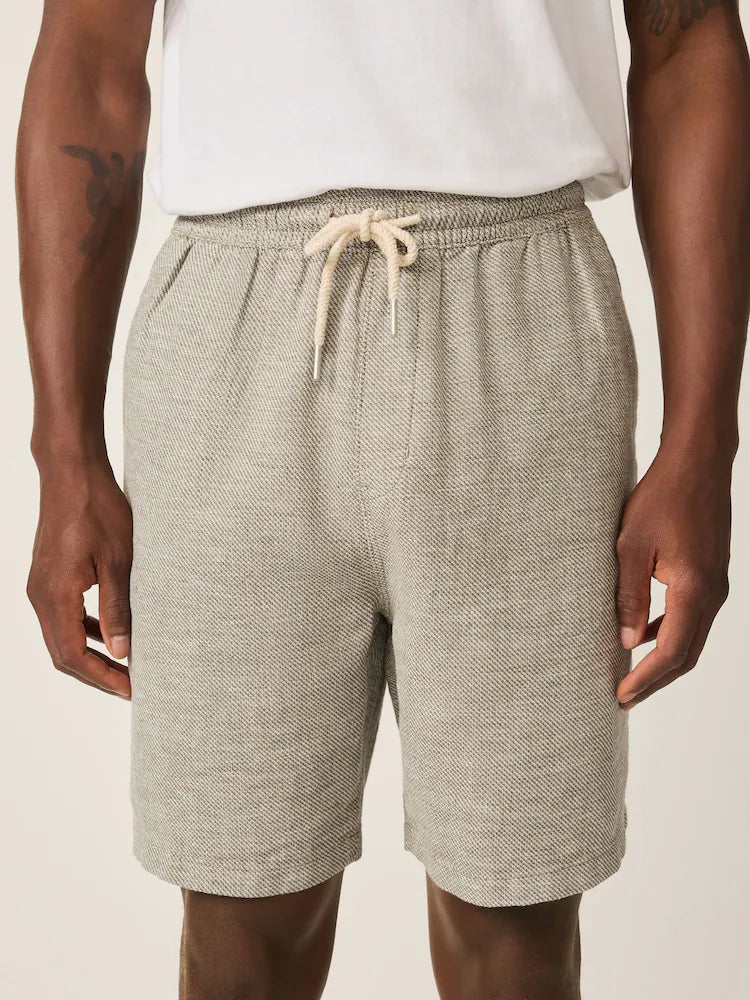 Grün - Shorts aus Leinen-Blend mit elastischem Taillenbund