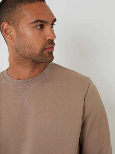 Brown - Crew neck - Threadable sweatshirt