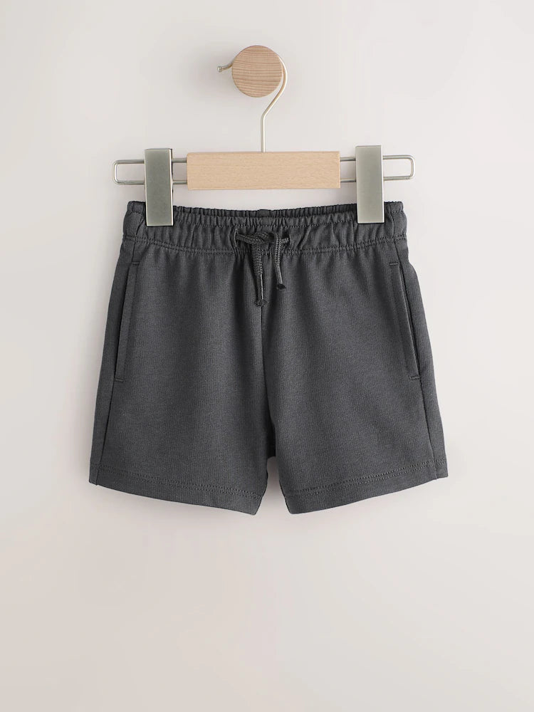 Charcoal Checkerboard Jersey Shorts 3 Pack (3mths - 7yrs)