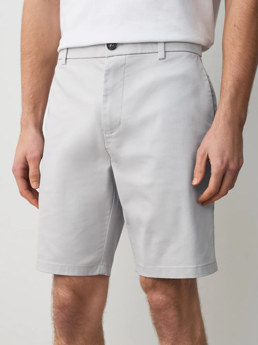 Light grey - Slim fit - Stretch chino shorts