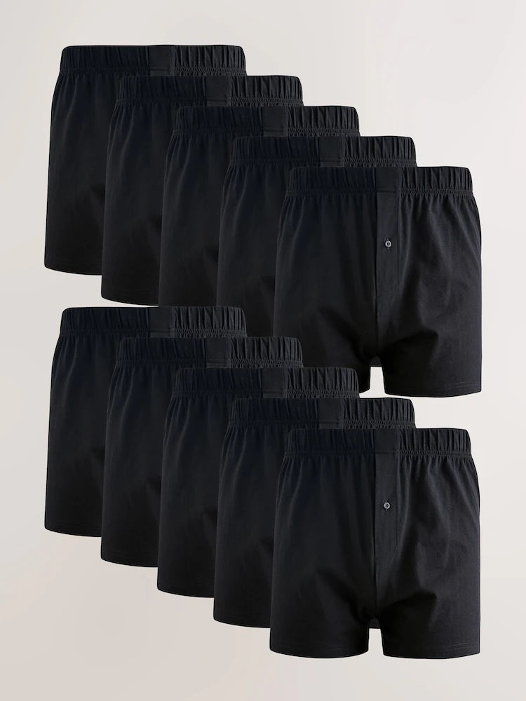 Black - Essential loose-fit boxer shorts
