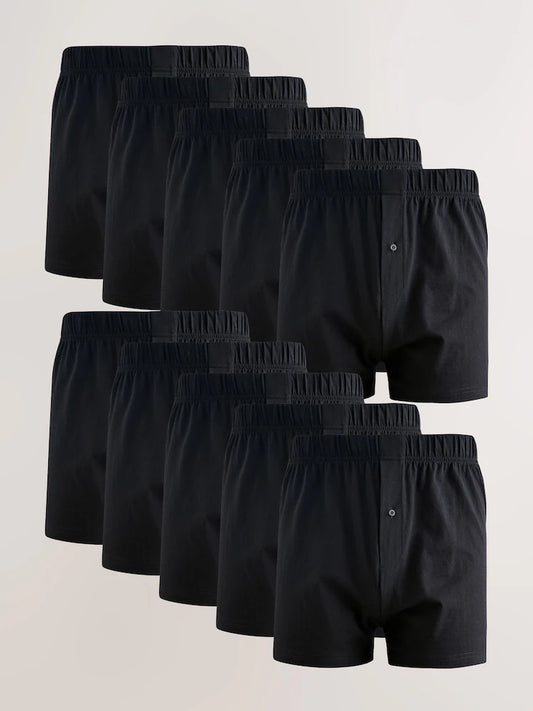 Black - Essential loose-fit boxer shorts