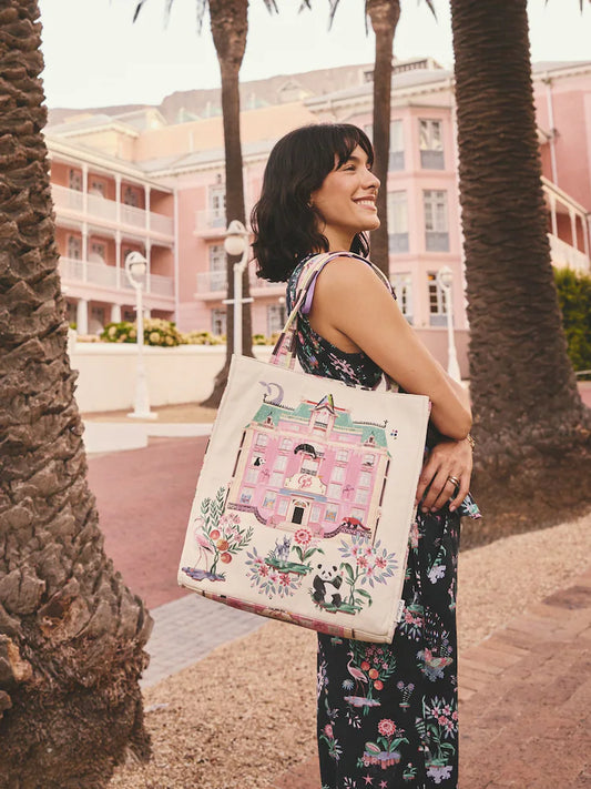 Cath Kidston Hotel Print Large Bonded Tote Bag