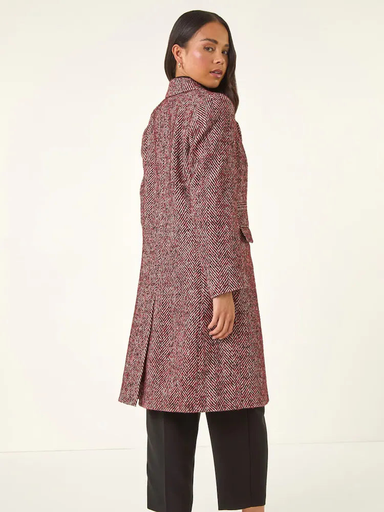 Roman Petite Herringbone Smart Coat