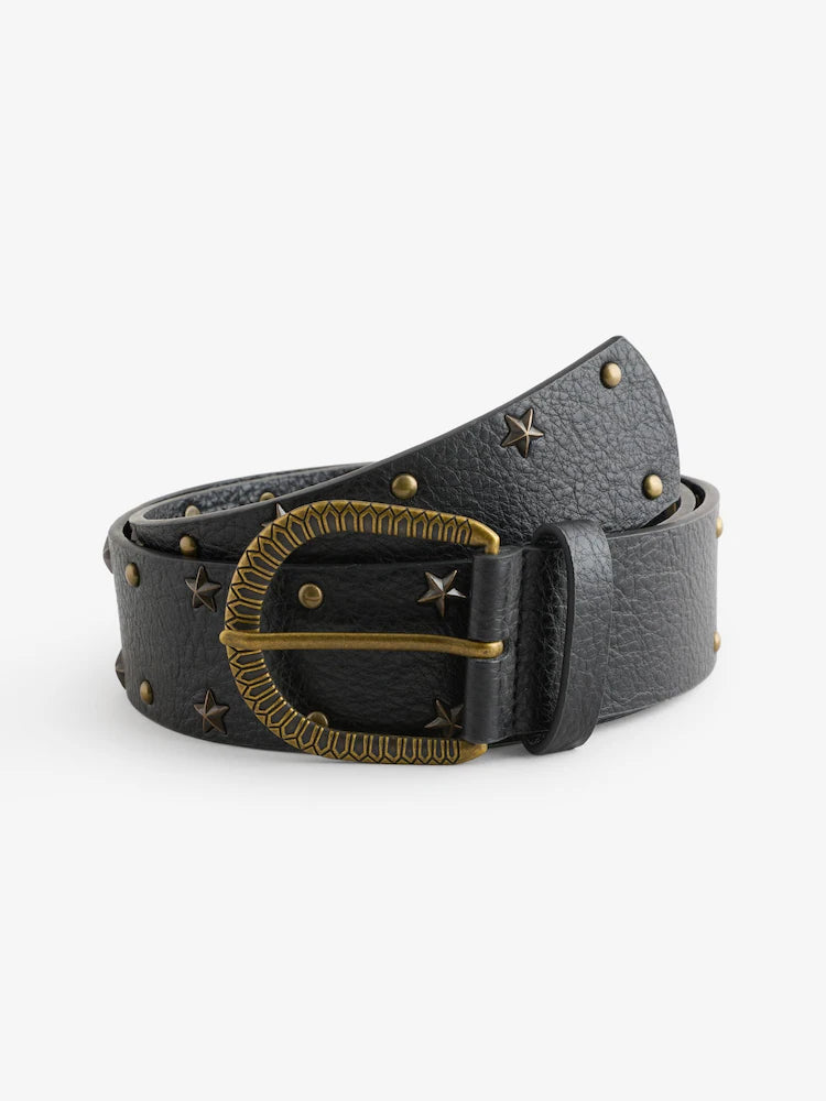Rockett St George belt with star studs