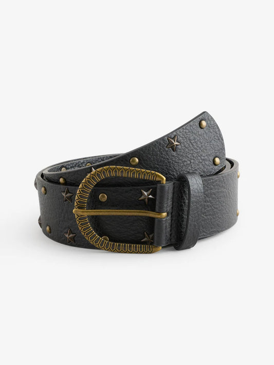 Rockett St George belt with star studs