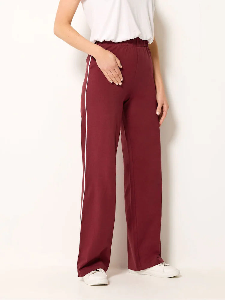 Red - Long Tall Sally Leggings with wide leg and side stripes
